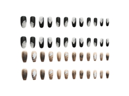Dois Conjuntos de Adesivos de Unhas com Múltiplos Estilos Ferramentas para Unhas Decorativas Como Brinde NEVEANCE