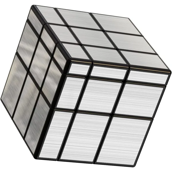 Cubo Espelho 3x3x3 - Mágico Prateado Brinquedo Quebra-cabeça Jogos De Para Crianças E Adultos