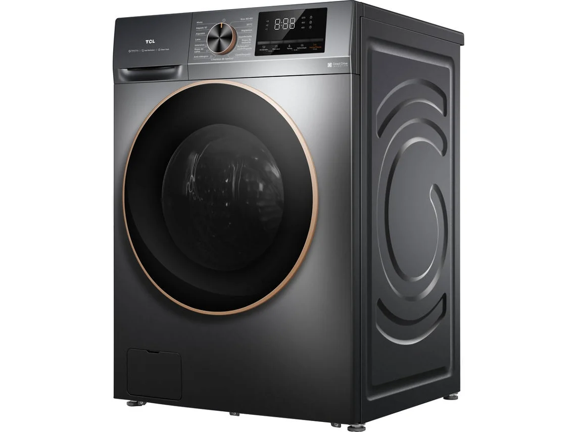 Máquina de Lavar Roupa TCL FP1012SA0ES (10 kg - 1200 RPM - Cinzento)