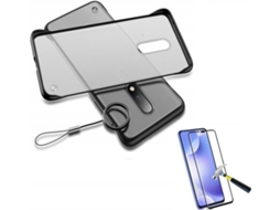 Kit Capa e Película de Vidro 5D Xiaomi Redmi Note 8 Pro Bumper Transparente