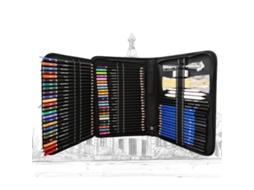 Conjunto De 71 Lápis De Cor Para Desenho, Kit De Ferramentas Para Estudantes De Arte.