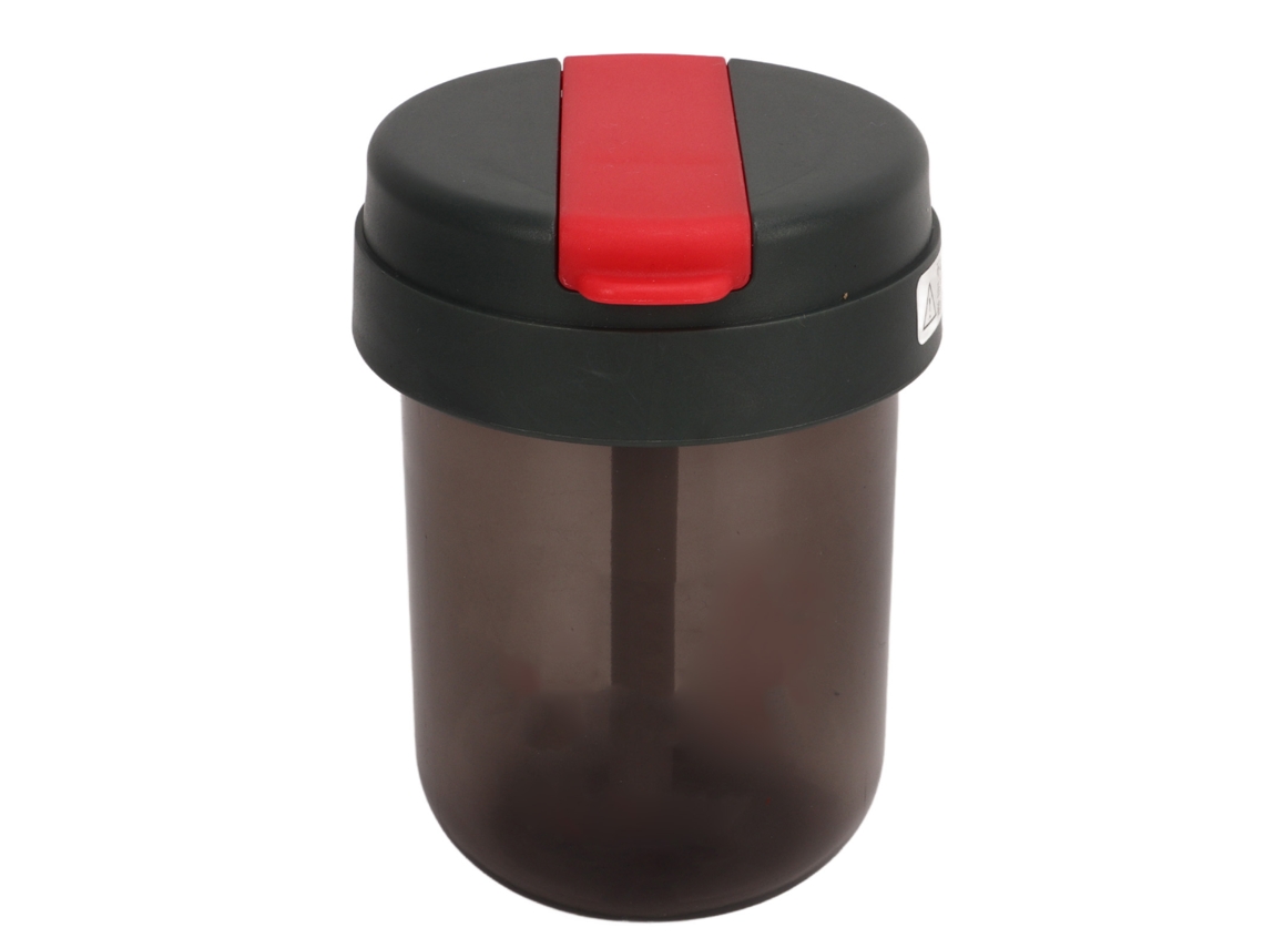 Copo Portátil 300ml com Canudo para Trabalho Esporte Preto