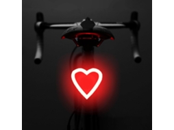 Luz Traseira Bici Recarregável Anti roubo, Controlo Remoto Sinais Direção/luz Freio, Automática, Impermeável ZYBLSSBB