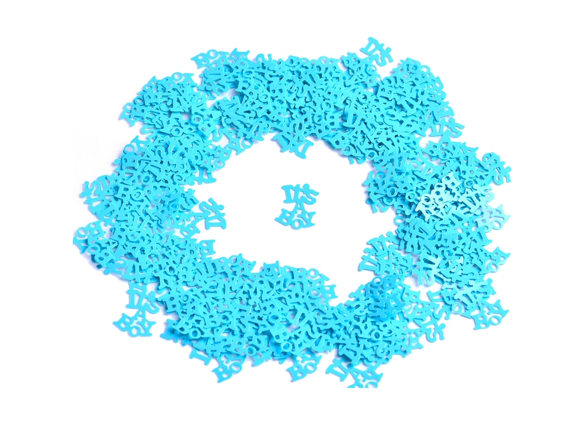 Confete De Festa Laxiscreed Azul Menino Para Baby Shower E Aniversário, 200 Peças