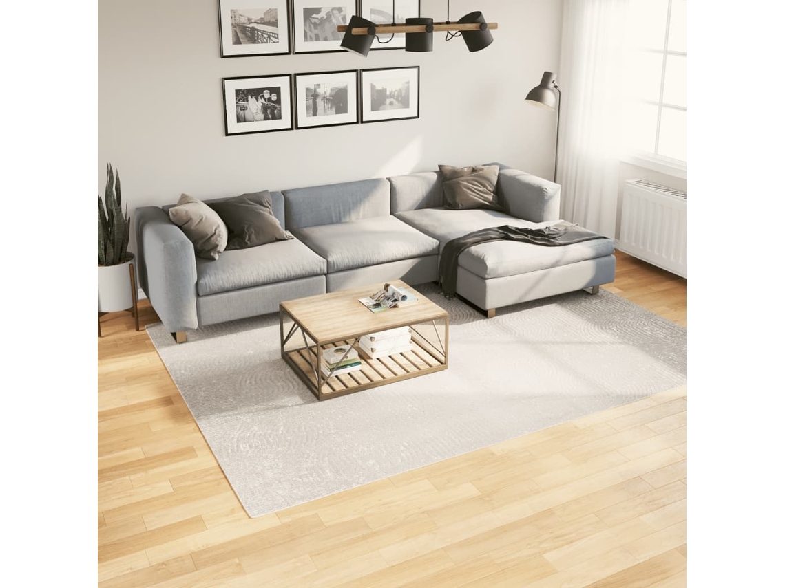 Vidaxl Tapete De Pelo Curto Iza Visual Escandinavo 200x280cm Cor Creme