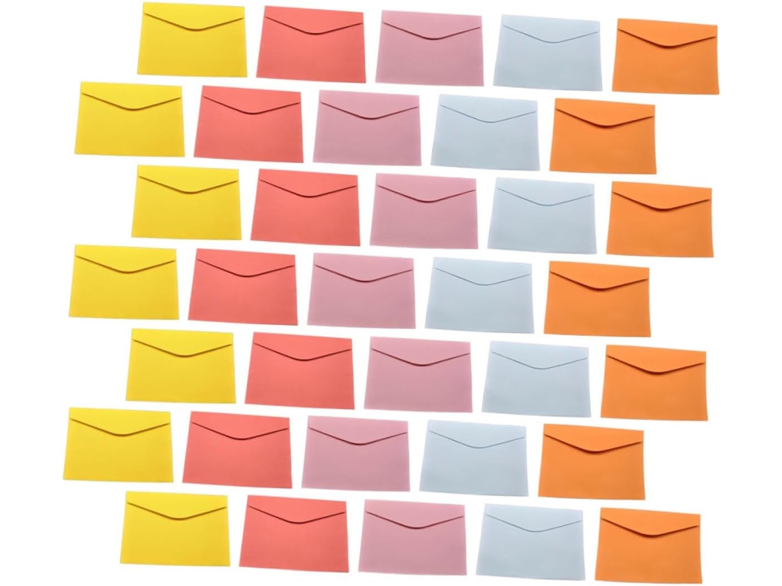 50 Envelopes De Papel Kraft Autoadesivos Para Convites