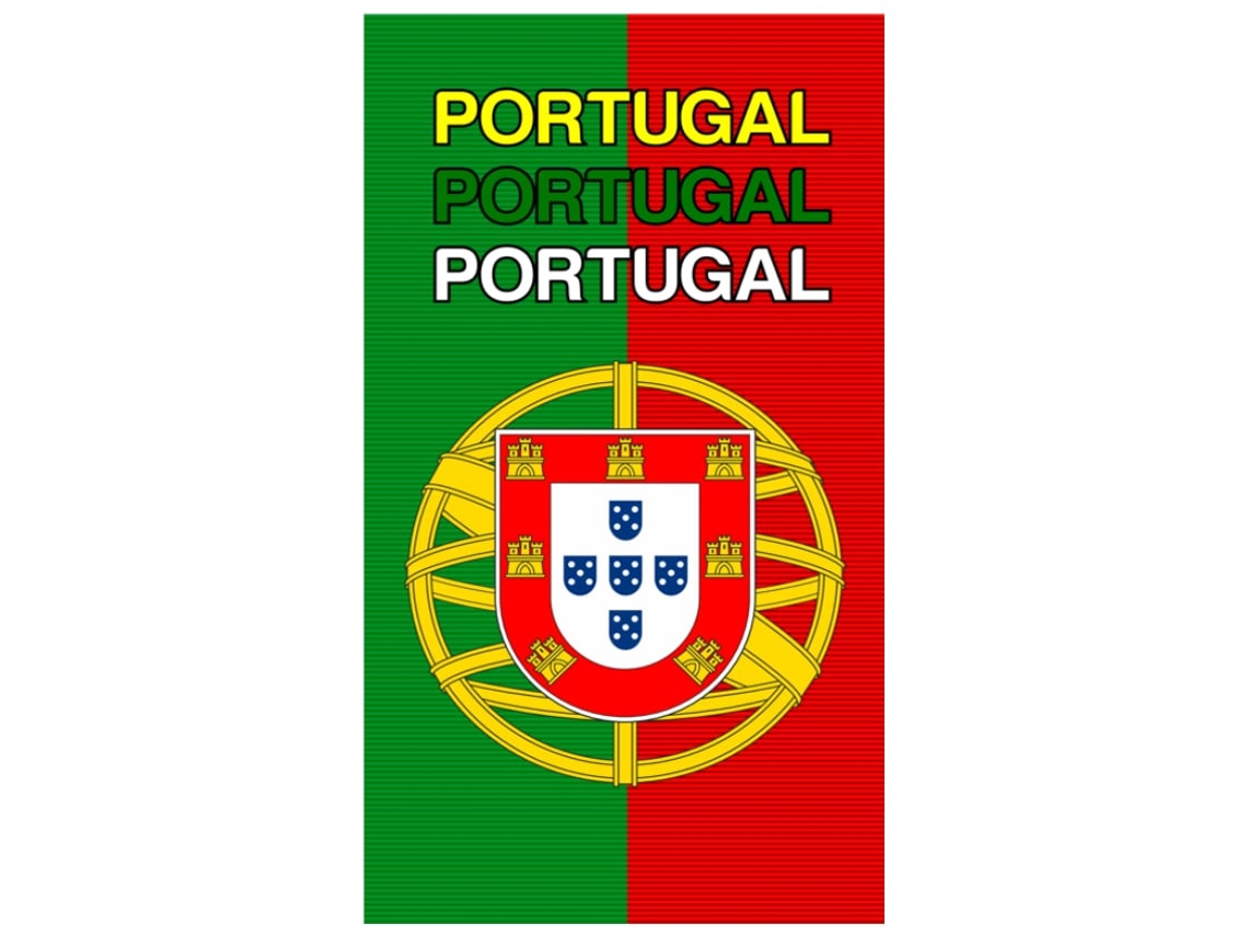 Toalha De Praia Microfibra Bandeira Portugal Triplo