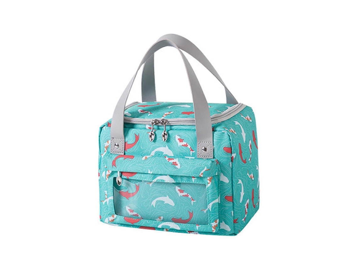 Bolsa para almoço Aquaforge Home, tecido Oxford, bolso lateral, alça reforçada