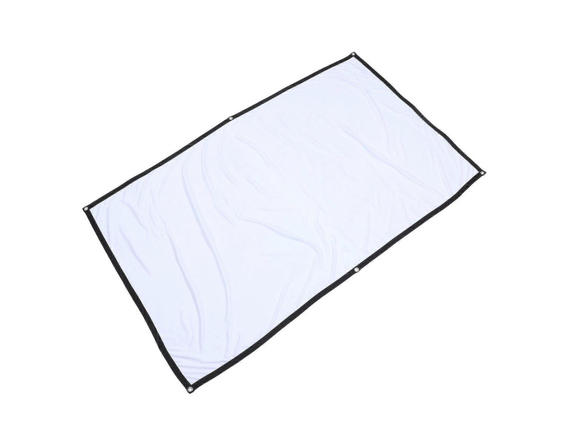 Tela De Projeção 16:9 84 Polegadas Branca Anti-rugas, Conjunto Ideal Para Cenário Interior E Exterior