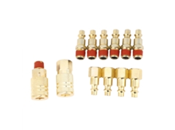 12 Peças Conector Rápido Neumático Aço Galvanizado Latão Conector Rápido Npt 1/4 Polegada