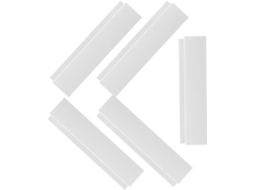 Portão Para De Estimação Com Ranhuras Reforço Cerca Angooily, 5 Peças Em Formato De U, Plástico Resistente E Sem