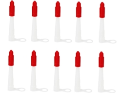 10 Bicos De Silicone Para Selantes E Calafetagem Com Tampas Vermelhas Impermeáveis,