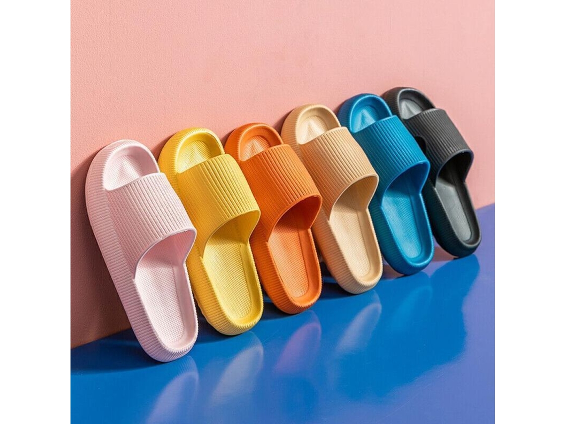 Chinelo de dedo antiderrapante macio 2026 para mulheres e homens, ideal para banheiro e praia, tamanhos 34, 45, 38 e 39, cor cinza (250 mm)