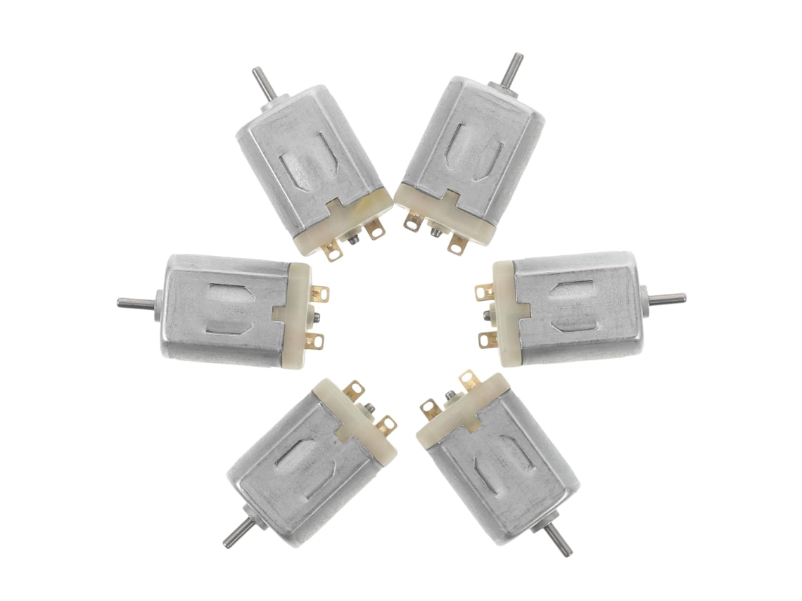 Conjunto De 6 Motores Elétricos Cc Para Trens De Brinquedo, Acessórios Em Miniatura, Motor De Substituição Robusto.