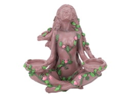 Apoio Para Velas Deusa Da Floresta Decoração Jardim