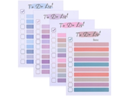 Lote De 4 Blocos-notas Adesivos Coloridos Em Papel Para Escritório Adesão Segura E Reposicionável
