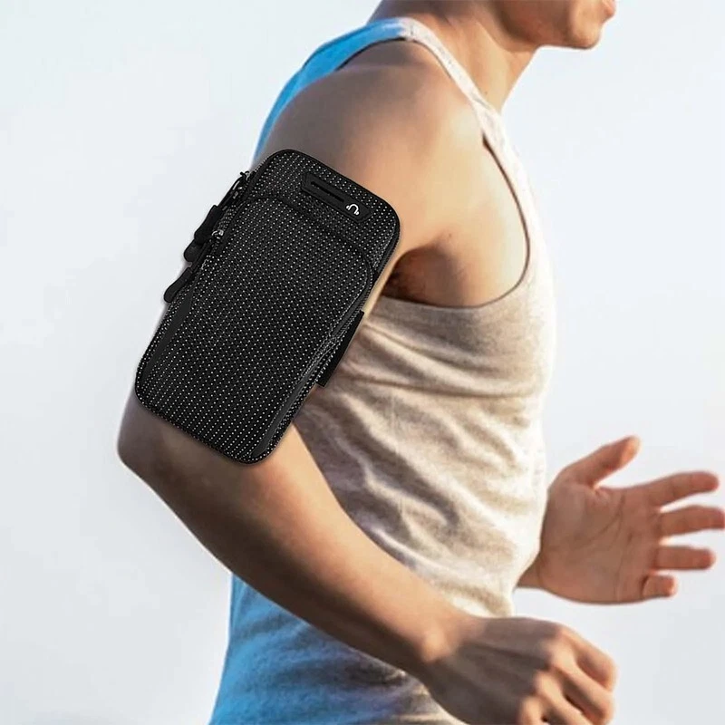 Bolsa De Braço Esportiva Para Corrida, Capa Impermeável Para Celular Para Atividades Físicas (azul, 17,8 Cm)