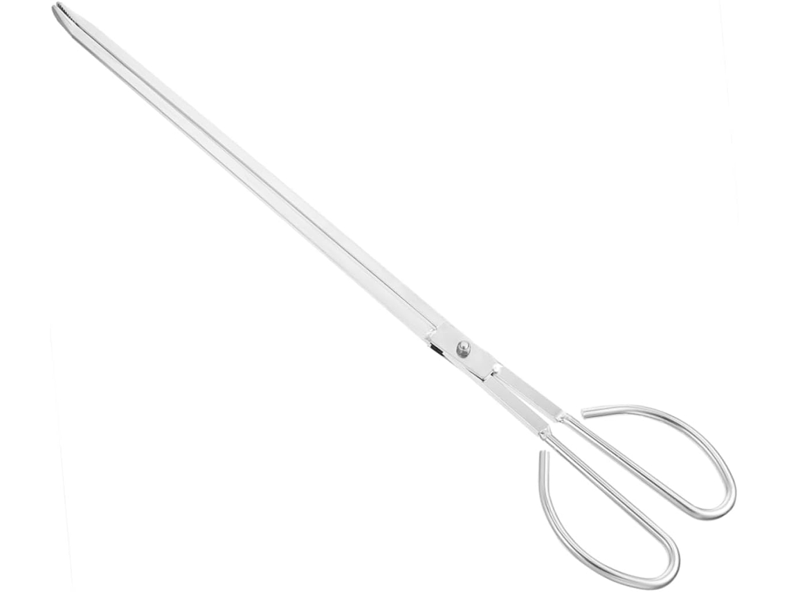 Pinça Multifuncional Em Aço Inoxidável Para Churrasco E Coleta De Lixo, Com Cabo Longo E Resistente Para Uso Na Cozinha