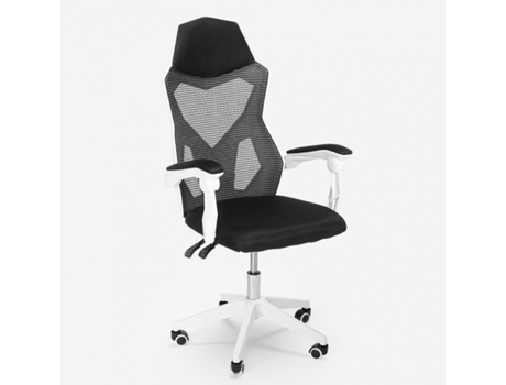 Cadeira poltrona gaming ergonómica respirável design futurista Gordian