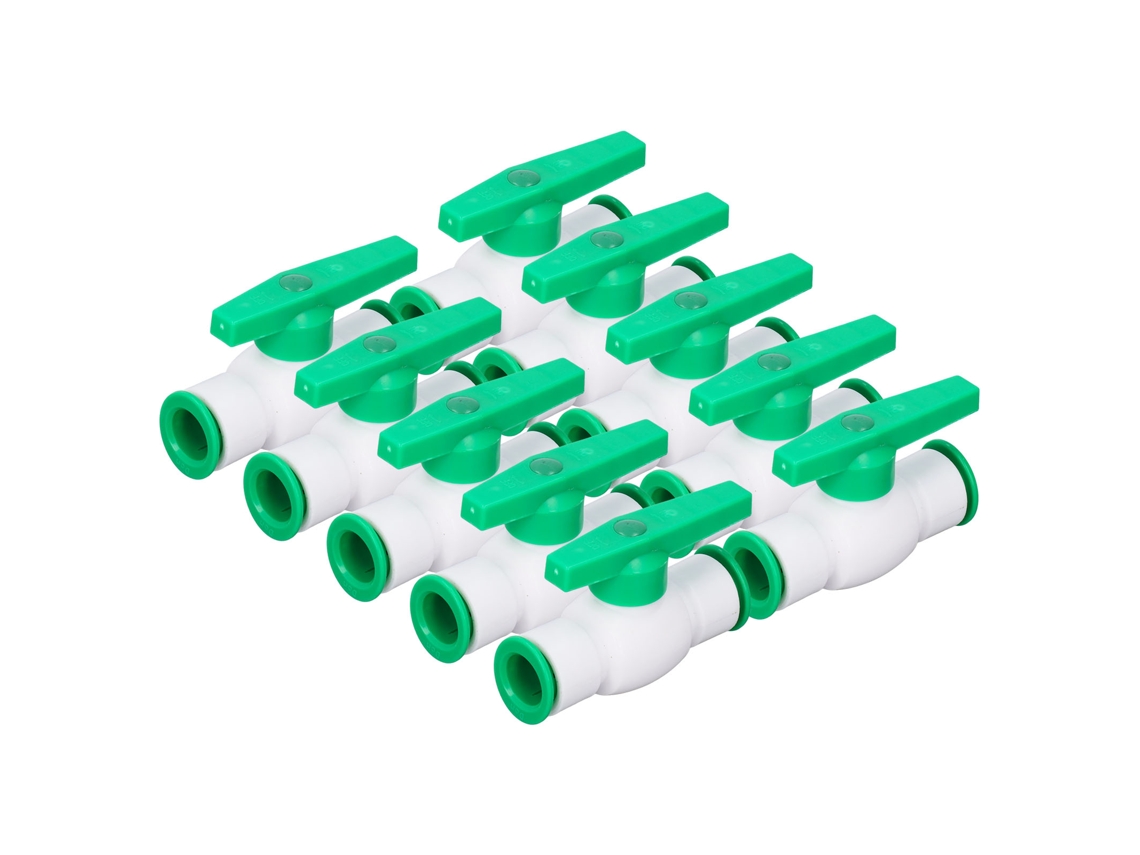 10pcs Válvula de Esfera Conexão Rápida Reta Ppr 20mm para Sistema de Água Controle Fluxo Irrigação Piscinas | S/MARCA
