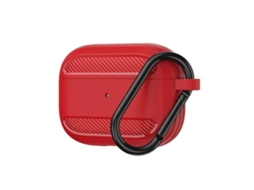 Camada protetora de TPU com fibra de carbono resistente a impactos para celulares Sem Fio AirPods Pro GIECY