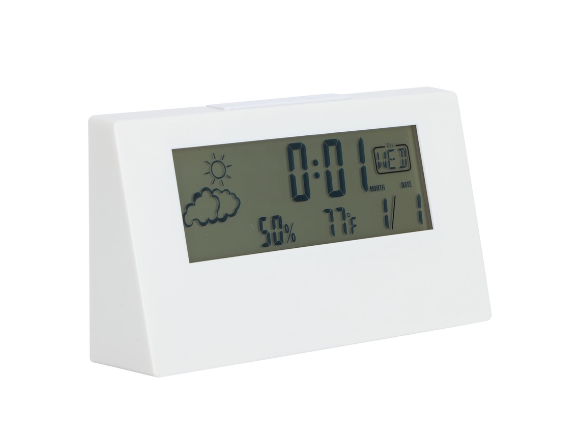 Reloj Despertador Eletrônico Led Transparente Con Calendario Perpetuo Y Temperaturas