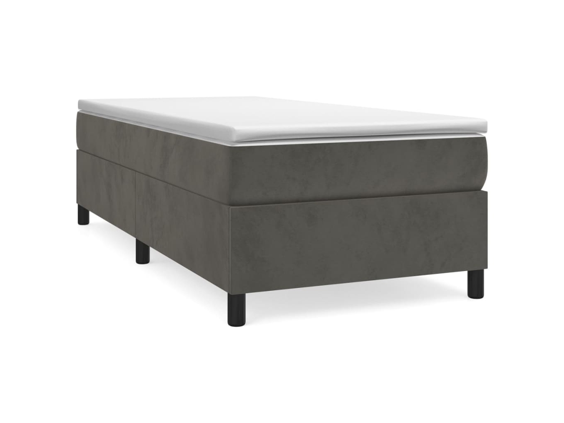 Box Spring Bed, Box Spring Beds Vidaxl Cinzeto Veludo (100 X 200 Cm)