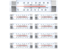 Lurelia Termómetro Para Frigorífico, 9 Unidades, Para Frigorífico E Congelador, Alta Precisão, Visor Fácil Leitura, Suporte Prático