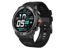 Relógio inteligente Bestvite com chamadas Bluetooth, monitoramento de esportes ao ar livre, tela AMOLED de 1,43 polegadas e monitoramento de frequência cardíaca.