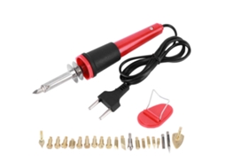 Conjunto de Soldador Elétrico 30w + Lápis Madeira | S/MARCA