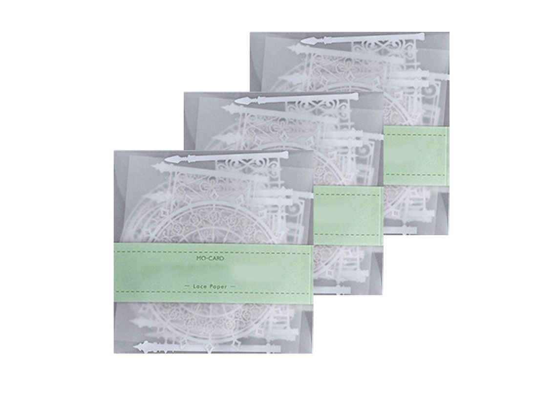 30 Pcs Autocolantes de Renda Vintage Impermeáveis para Scrapbook e Planners NEVEANCE