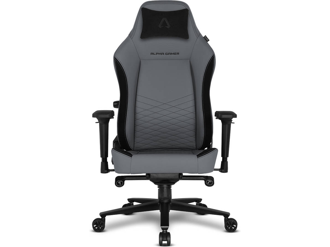 Cadeira Gaming ALPHA GAMER Alegra PU Leather V2 (Cinzento)