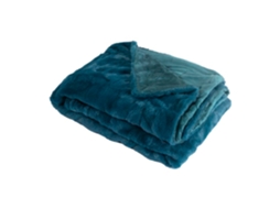Manta De Atirar Azul-escuro-verde 130x170cm Minnor