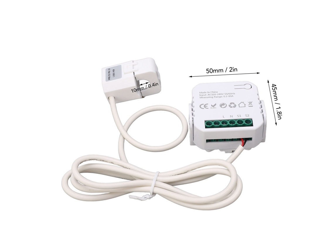 Laxiscreed Medidor De Energia Wifi Monocanal Para Monitor De Consumo Elétrico
