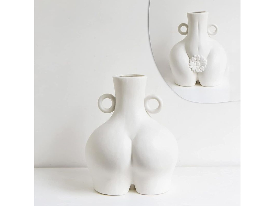 Vaso De Cerámica Forma Corporal Humana Arte Abstracto Decoración Hogar Regalo Creativo Pequeño