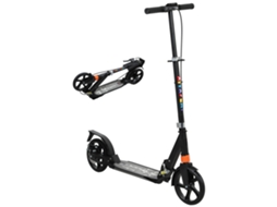 Scooter Infantil, Scooter Dobrável de Duas Rodas, Guidão com 4 Ajustes de Altura, 103 Cm, 94 X 36 X 88 Preto