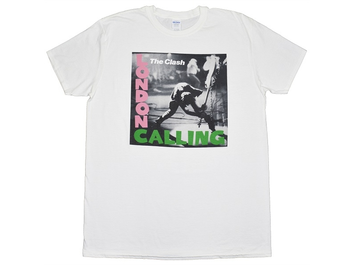 The Clash London Calling T-shirt White Unisex Adults Size:xxxl