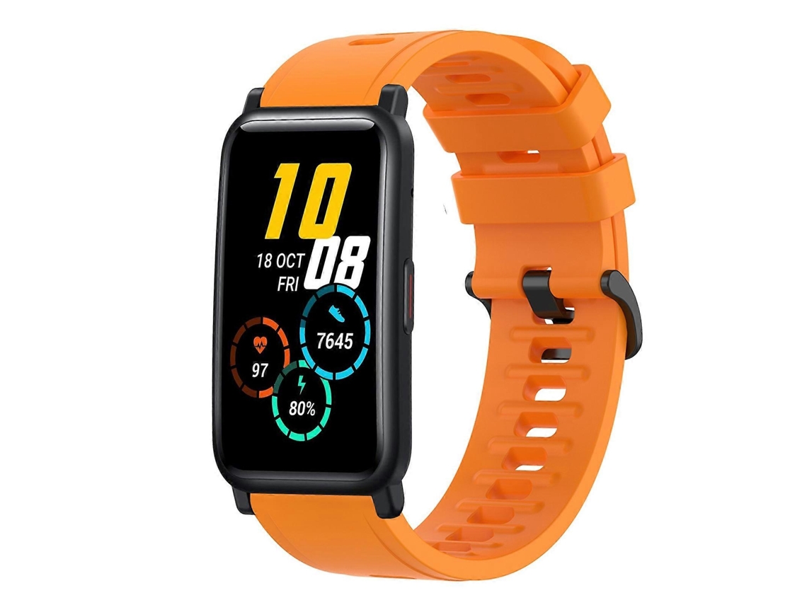 Pulseira De Silicone Macio De Cor Sólida De 20 Mm Para For Honor Watch Es