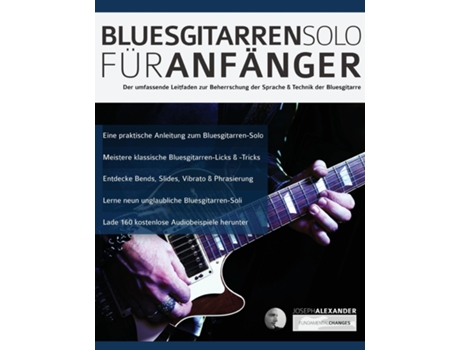 Livro Bluesgitarren-solo Fu¨r Anfa¨nger De Joseph Alexander (inglês)