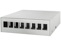 Caixa Do Ponto de Consolidação Logilink 8 Portas Cinza Claro LOGILINK PROFESSIONAL