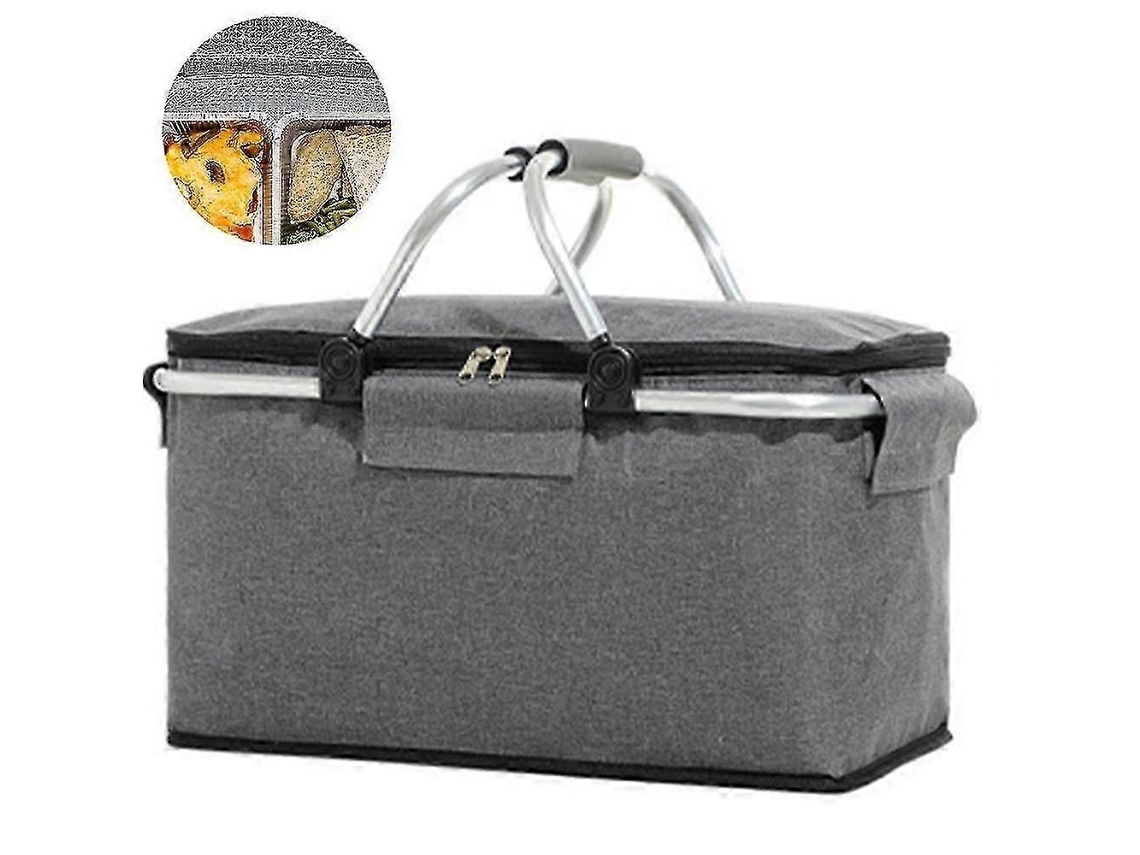 Cesta de Piquenique Portátil Dobrável com 1 Unidade, Ideal para Compras. GOKOCO