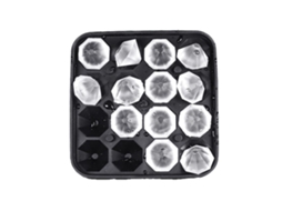 Forma De Gelo Silicone Com Tampa, Com 16 Cubos De Gelo Em Formato Diamante, Silicone De Qualidade Alimentar, Ideal Para Uísque