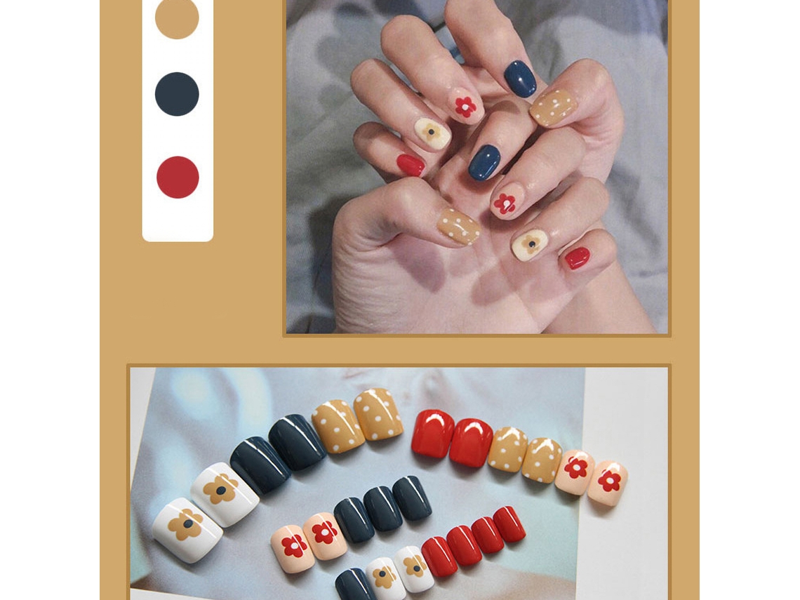 Parches De Uñas Falsas Terminados Listos Para Usar, Suministros De Arte De Uñas Y Accesorios 04