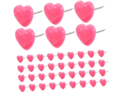 Ferramenta para aplicar quadrados de 100 tachininhas rosa em formato de coração para decorar quartos e mesas. Toque