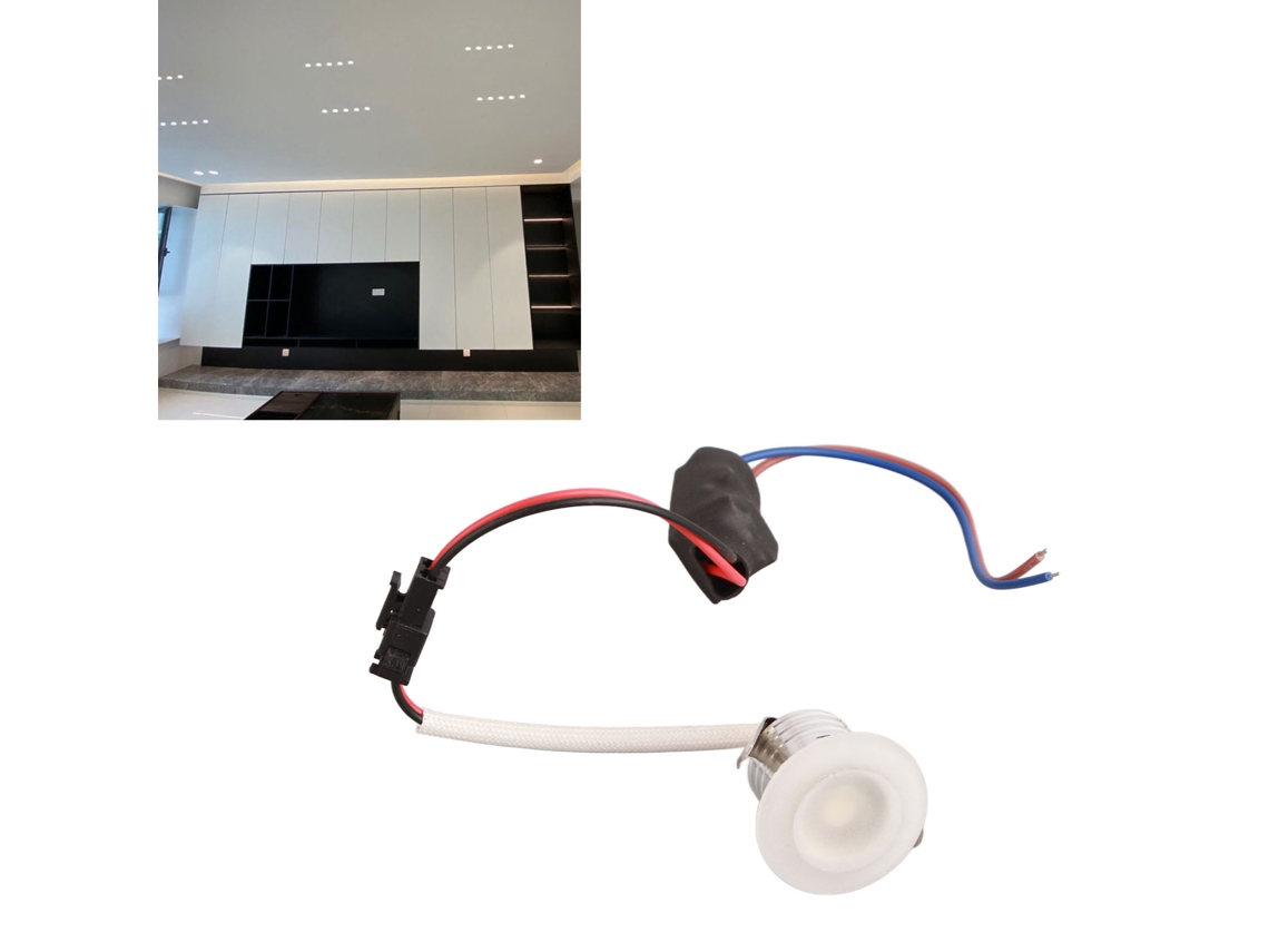 Rebe-foco Empotrado Mini Led Redondo Profesional Para Teto Interior Salão Comedor Luz Branca Quente 3000k Ac85-265v