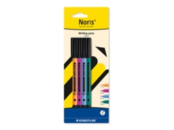 Caneta Fineliner STAEDTLER Noris® Writing Pen, Ponta Fina de 0,6 Mm, 4 Cores Sortidas