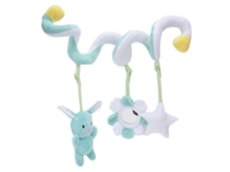 Mali brinquedo de Pelúcia Espiral para Berço e Carrinho com Buzina e Chocalho Verde