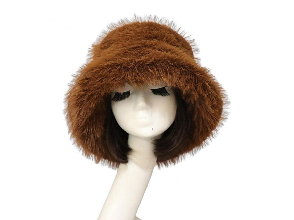 2026-gorro De Pescador Para Mujer De Invierno Con Pelo Falso Espeso, Aislante, Alargado, Suave Y Amplio, Protector De Oídos, Talla 56-62cm Marrón
