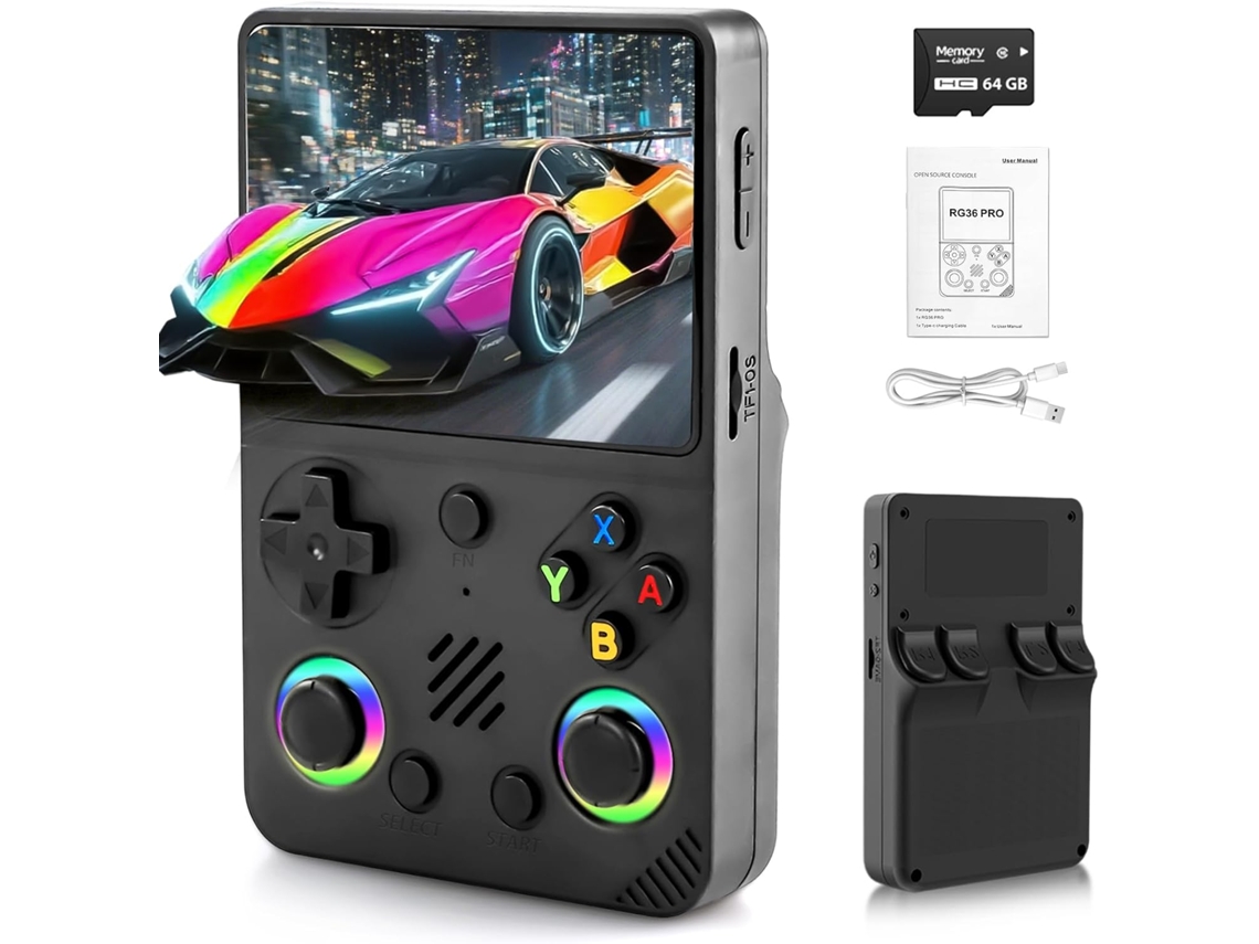 Console Portátil Retrô com Mais de 20.000 Títulos Clássicos AQUAFORGE