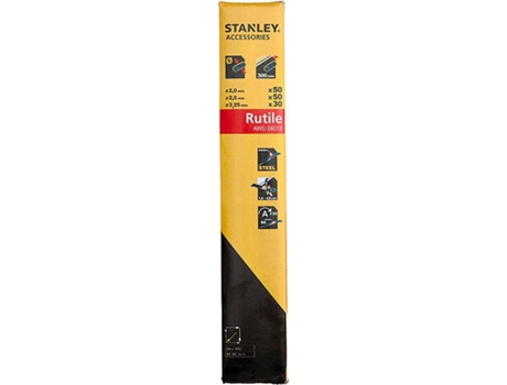 Elétrodo STANLEY WELDING Rutilo Série Profissional Trio Hb R (2 mm + 2 5 mm + 3 25 mm 50 + 50 + 30 Unidades Em Caixa)